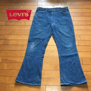 *[ Levi's ]*646 70'sta long 42 Vintage bell bottom he rare - Denim pants * size 38