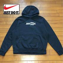 ★【 NIKE 】★ JUST DO IT 刺繍プリント プルオーバーパーカー★サイズ XL★i860_画像1