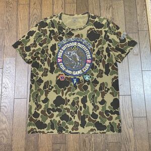 国内正規品 ポロラルフローレン POLO OUTDOOR OUTFITTERS 半袖Tシャツ メンズサイズL 迷彩 カモフラ アウトドア