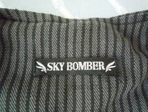 ★　SKY BOMBER　ストライプ×黒　着流し　＜ L ＞_画像4