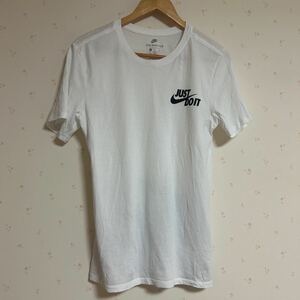 NIKE Nike short sleeves T-shirt . ound-necked white S size 