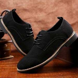 26см мужская замшевая обувь Внешние лезвия черные 430 -й деловая обувь мужская обувь обувь