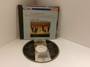 ▲CD ヨセフ・スーク スメタナ四重奏団 / MOZART モーツァルト弦楽五重奏曲第1・5番 国内盤 DENON 33C37-7965◇r50909