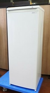 中古厨房 家庭用 シャープ SHARP 1ドア 冷凍庫 FJ-HS17X-W 100V 167L 6段 ケース収納 フリーザー 冷凍ストッカー 