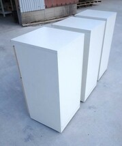 分別　ダストボックス　BOX　3台まとめて　キャスター脚　H85㎝　W40㎝×3　D41㎝　W120㎝　_画像4