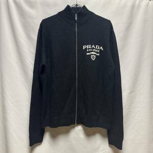  rare *PRADA Prada cardigan 22AW knitted wool cashmere men's lady's 