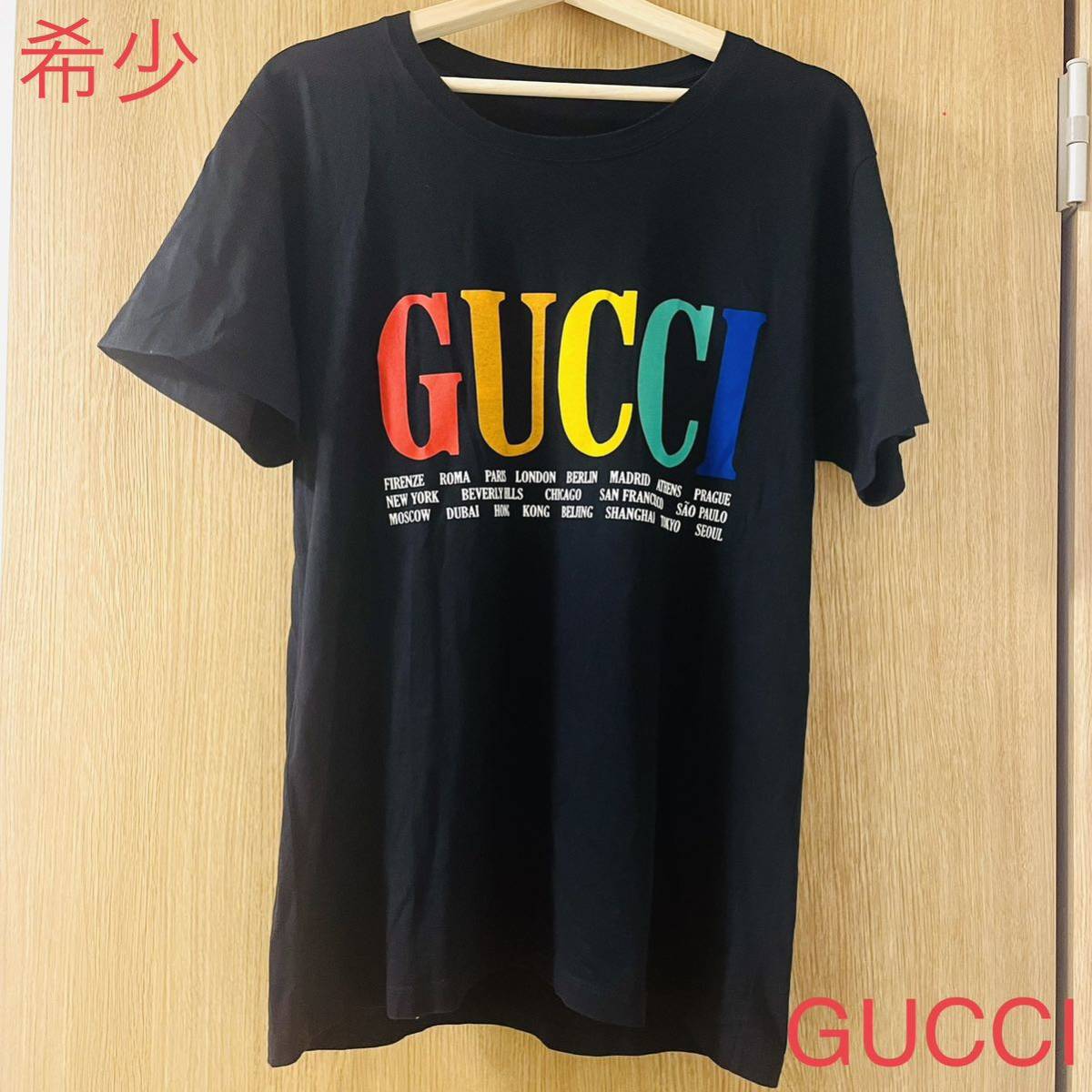 新品/希少サイズ52】シャツ GUCCI サイズ52 レッド ケリングジャパン