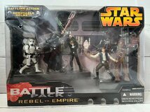 ■　新品　未開封　ハズプロ　スターウォーズ　STAR　WARS　バトルパック　反乱軍　VS　帝国軍　フィギュア　★_画像1