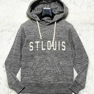 JACKMAN★名作★GG Sweat Parka★霜降り メランジ パーカー スウェット ヴィンテージ風 STLOUIS 灰 S ジャックマン タナベメリヤス JM7741