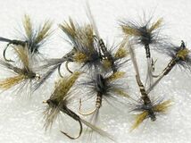 完成品フライ Dry Midge Quill Gordon ミッジ クイルゴードン 10本 #20_画像2