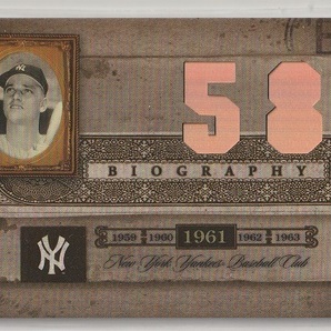 2005 Donruss Playoff Biography 58 Career HR Roger Maris ロジャー・マリスの画像1