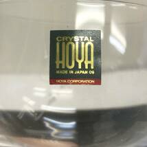 [食器] 酒器「HOYA：ホヤ 美空ひばりデザイン ペアワイングラス ①」 高さ：約9.7cm 口直径：約6.3cm クリスタルガラス 2客セット_画像7