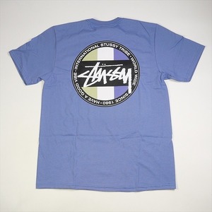 STUSSY ステューシー 23AW CLASSIC DOT TEE STORM Tシャツ 青 Size 【M】 【新古品・未使用品】 20776813