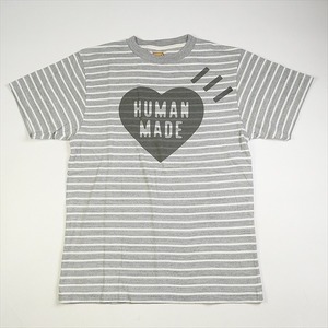 HUMAN MADE ヒューマンメイド 22SS BORDER T-SHIRT Gray Tシャツ 灰 Size 【L】 【新古品・未使用品】 20776706