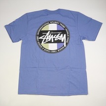 STUSSY ステューシー 23AW CLASSIC DOT TEE STORM Tシャツ 青 Size 【L】 【新古品・未使用品】 20777366_画像1