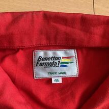 80年代　ビンテージ Benetton Formula 1 ベネトンフォーミュラ ブルゾン　ジャケット　スタジャン　F1レーシング綿100% コットン　ジャンク_画像4