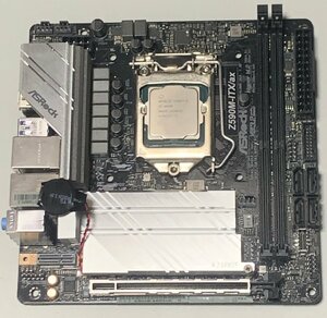 【中古】ASRock Z590M-ITX/ax ＆ Core i5-10400 その他付属品無し・Wifi部品無し / LGA1200 Mini-ITX