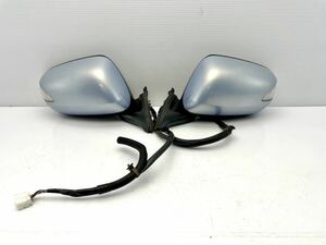  Fit door mirror left right set GP2 GP1 GE6 GE7 GE8 GE9 GG7 GG8 9P 9 pin Fit RS side mirror winker attaching B549M light blue 