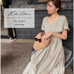 【公式サイト完売品】岡部あゆみさんコラボ 2wayカシュクールワンピース