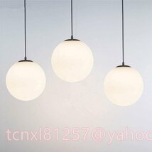 Led ライト現代のミニマリストの白いシャンデリア創造的人格ガラス ペンダント ランプ レストラン E27_画像6