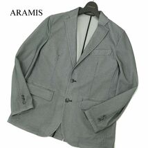 ARAMIS アラミス 通年★ ストレッチ アンコン テーラード ジャケット Sz.M　メンズ グレー　A3T09944_9#O_画像1