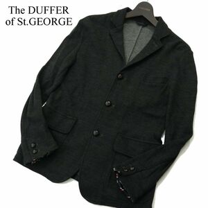 The DUFFER of St.GEORGE ダファー オブ セントジョージ 秋冬 ウール★ アンコン ジャケット Sz.M　メンズ 濃灰 日本製　A3T10655_9#N