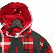 GAP ギャップ 秋冬 ビッグ ロゴ★ オーバーサイズ チェック 裏起毛 スウェット プルオーバー パーカー Sz.XS　メンズ　A3T10677_9#H_画像2