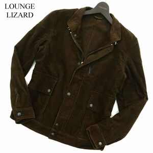 LOUNGE LIZARD ラウンジリザード ririジップ★ Thinsulate 中綿 コーデュロイ ジャケット ブルゾン Sz.2 メンズ 日本製　A3T10836_9#N