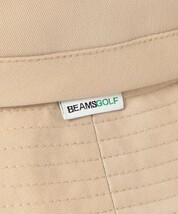 新品 ベージュ ビームス ゴルフ BEAMS GOLF / ベル ハット キャップ 17 帽子 ゴルフ アウトドア シャドー ロゴ柄 BELL HAT イエロー_画像3