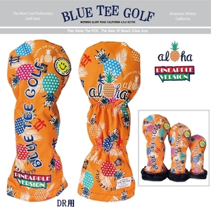 □期間限定特価♪DR-OR ブルーティーゴルフ 【ポップン パイン：オレンジ】ドライバー用ヘッドカバー BLUE TEE GOLF PHC-03