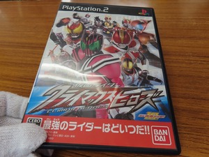 KMG3140★PS2ソフト 仮面ライダー クライマックスヒーローズ CLIMAX HEROES ケース説明書ハガキ付 起動確認済 研磨・クリーニング済