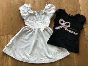 まとめ売り　プリンセス　ジルスチュアート　ワンピース　Tシャツ　半袖　カットソー　セット　ピンク　100