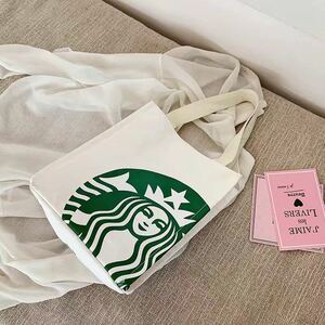  Starbucks tote bag start ba abroad limitation white 