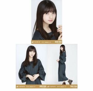 【9/20-7】乃木坂46 公式グッズ 生写真 3枚コンプ　 ヨリチュウヒキ　◎ 齋藤飛鳥　アースカラー　乃木坂46 2019.January-II会場限定