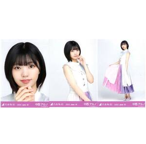 【9/14-18】乃木坂46 公式グッズ 生写真 3枚コンプ　 ヨリチュウヒキ　中西アルノ　アニバーサリー　2022.June-IV 10th anniversary 3種