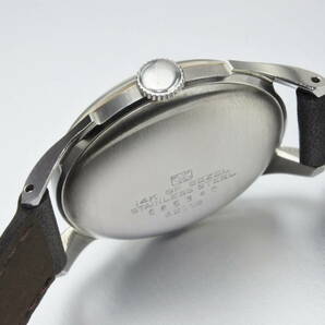 ☆セイコー初本中三針 1956年製 SEIKO SUPER Sマーク 鶴印 オール数字文字盤 手巻紳士腕時計 4KGF BEZEL 純正SEIKOベルト逸品の画像6