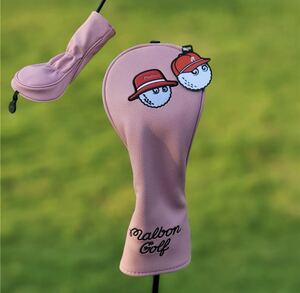 【新品1点】マルボンフェアウェイウッド用 FW ゴルフヘッドカバーピンク色