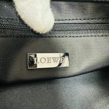 1円 ■美品■ LOEWE ロエベ リピート アナグラム PVC×レザー クロスボディ ショルダーバッグ 斜め掛けかばん ブラック_画像5