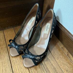 valentino パンプス　レース