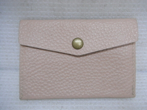 Dakota dakota cow leather leather pocket tissue case pink beige non-standard-sized mail nationwide equal 140 jpy B5-a