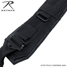 送料260円 ROTHCO Y 型 サスペンダー - ブラック ★ GI TYPE Y STYLE LC-1 SUSPENDERS 米軍 サバゲー 装備 LC-2 US ARMY ALICE メンズ 無地_画像3