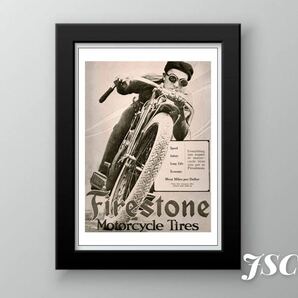 Firestone ファイヤーストーン ポスター キャンバス ハーレー バイカー シボレー アメリカン雑貨 ホットロッド USDM コレクション PH18の画像1