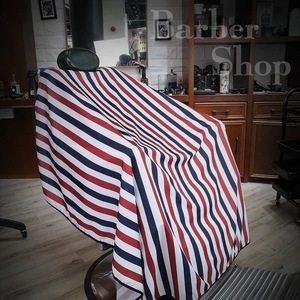 バーバー ケープ エプロン BARBER ロカビリー ポマード USA バイカー ホットロッド タトゥー アメリカン雑貨セルフカット