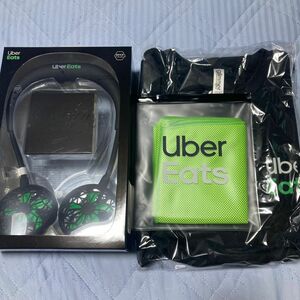 ウーバーイーツ/Uber Eats Wファン・Tシャツ・涼感タオル　3点セット【非売品・新品未使用・公式グッズ】