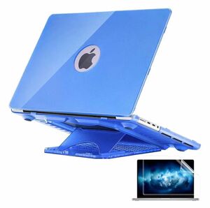 【未使用】透明ブルーケース MacBook Pro 14インチ ハードカバー フィルム付