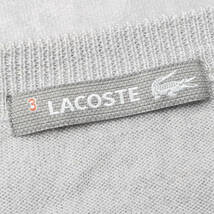 LACOSTE Vネックニットセーター 3(M相当) グレー/アーガイルチェック 日本製 ファブリカ ラコステ メンズ 管理2089_画像5