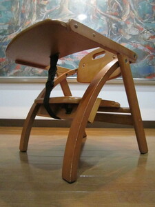 Arch Low Chair 良品！おしゃれな　ウッディー　ローチェア　木製ベビーチェア　No15
