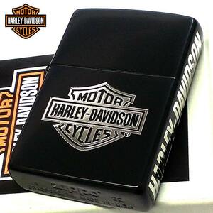 ZIPPO ライター ハーレー ダビッドソン サイドロゴ ジッポ HARLEY-DAVIDSON かっこいい マット仕上げ 黒 渋い シルバー メンズ ギフト