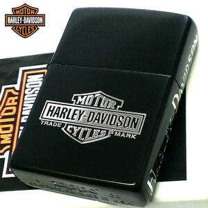 ZIPPO ハーレー ダビッドソン ジッポ ライター サイドロゴ HARLEY-DAVIDSON マット仕上げ イオンブラック シルバー メンズ ギフト