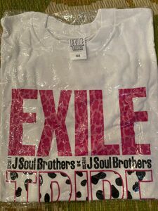 EXILE TRIBE Tシャツ　XS 友達とライブに行き買いました。新品未開封　白ピンク